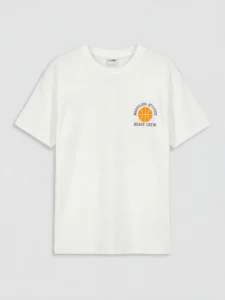 LCW Kids White Crew Neck Printed Boys' T-Shirt - Image 2