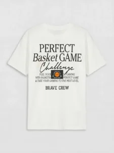 LCW Kids White Crew Neck Printed Boys' T-Shirt - Image 3