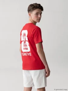 LCW Kids Red FIFA 2026 World Cup Printed Boys' T-Shirt - Image 2