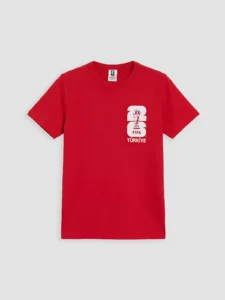 LCW Kids Red FIFA 2026 World Cup Printed Boys' T-Shirt - Image 3