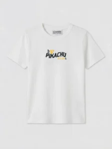 LCW Kids White Pikachu Printed Boys' T-Shirt - Image 3