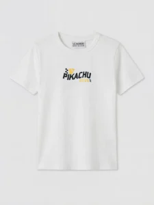 LCW Kids White Pikachu Printed Boys' T-Shirt - Image 4