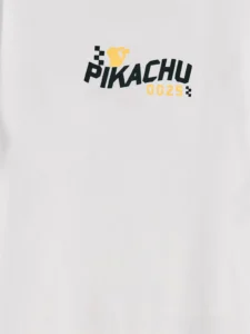 LCW Kids White Pikachu Printed Boys' T-Shirt - Image 6
