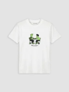 LC WAIKIKI White Crew Neck Printed Boys' T-Shirt