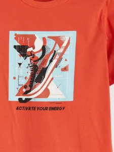 LC WAIKIKI Orange Boys' Printed T-Shirt - Image 3