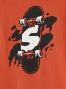 LC WAIKIKI Orange Crew Neck Boys' T-Shirt - Image 2