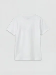 LC WAIKIKI White Crew Neck Dinozor Printed Boys' T-Shirt - Image 2