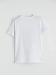 LC WAIKIKI White Crew Neck Printed Boys' T-Shirt - Image 3