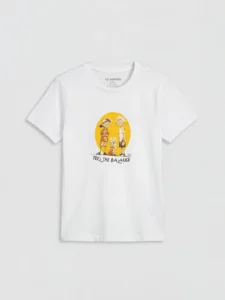 LC WAIKIKI White Crew Neck Printed Boys' T-Shirt