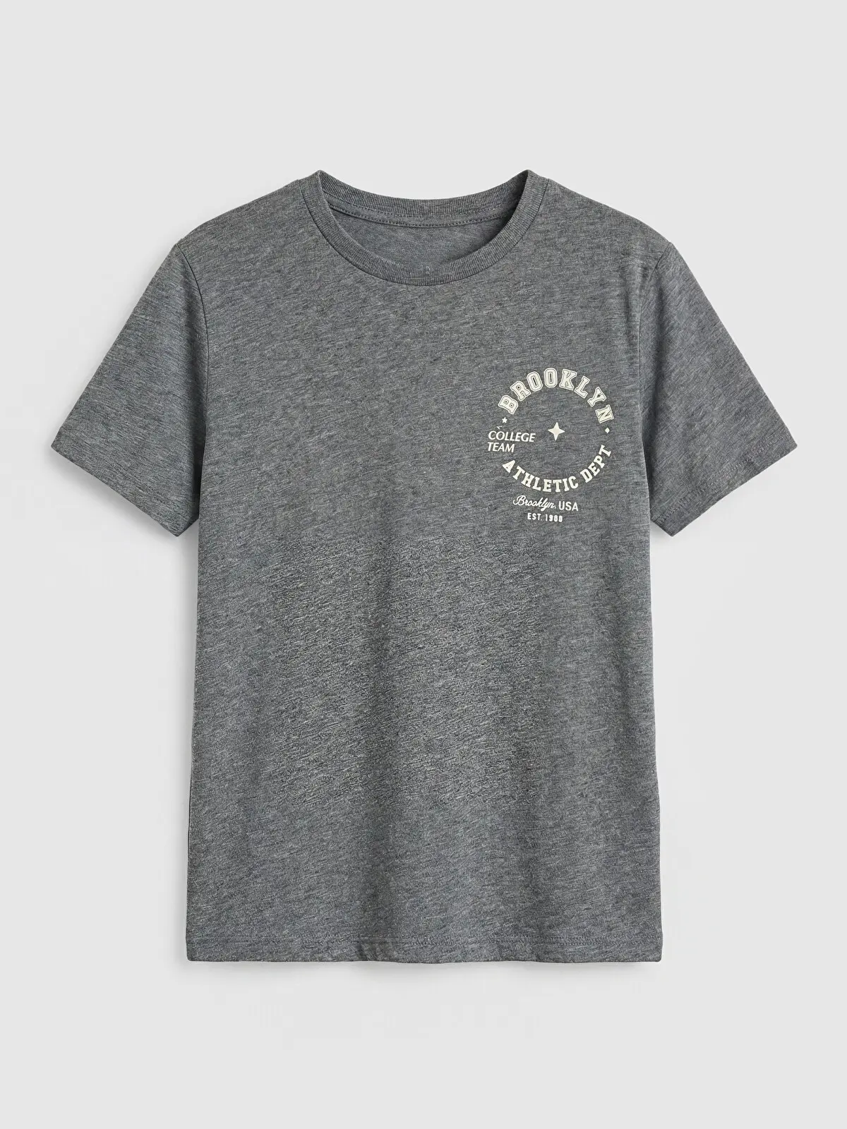 S6IO23Z4-L8N_1 LC WAIKIKI Anthracite Printed Boys' T-Shirt - Image 1