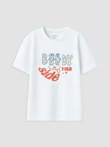 LC WAIKIKI Blue Crew Neck Printed Boys' T-Shirt