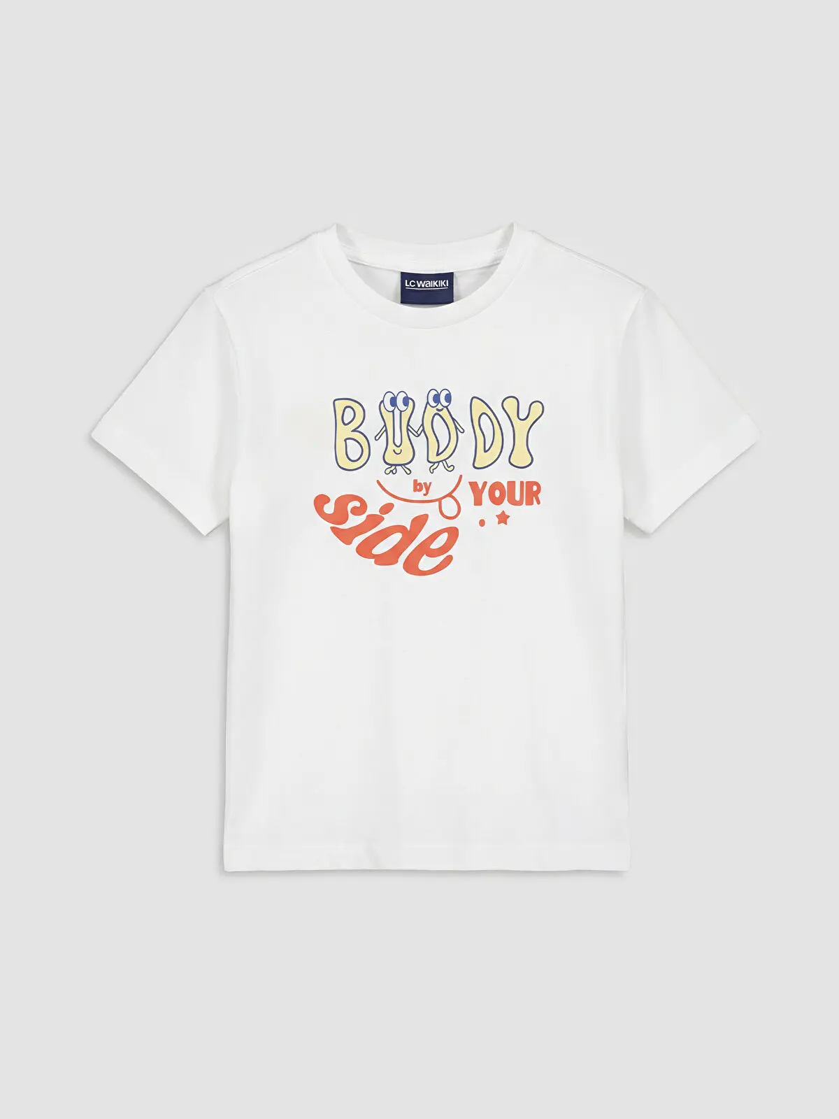 S6JR25Z1-FZ9_1 LC WAIKIKI Coral Crew Neck Printed Boys' T-Shirt - Image 1