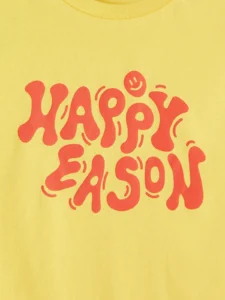 LCW Kids Yellow Short Sleeve Printed Boys' T-Shirt - Image 2