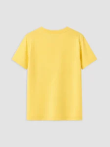 LCW Kids Yellow Short Sleeve Printed Boys' T-Shirt - Image 3