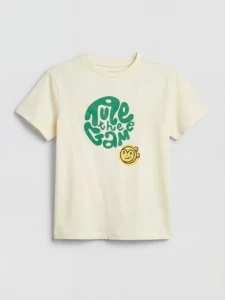 LCW Kids Yellow Short Sleeve Printed Boys' T-Shirt - Image 4