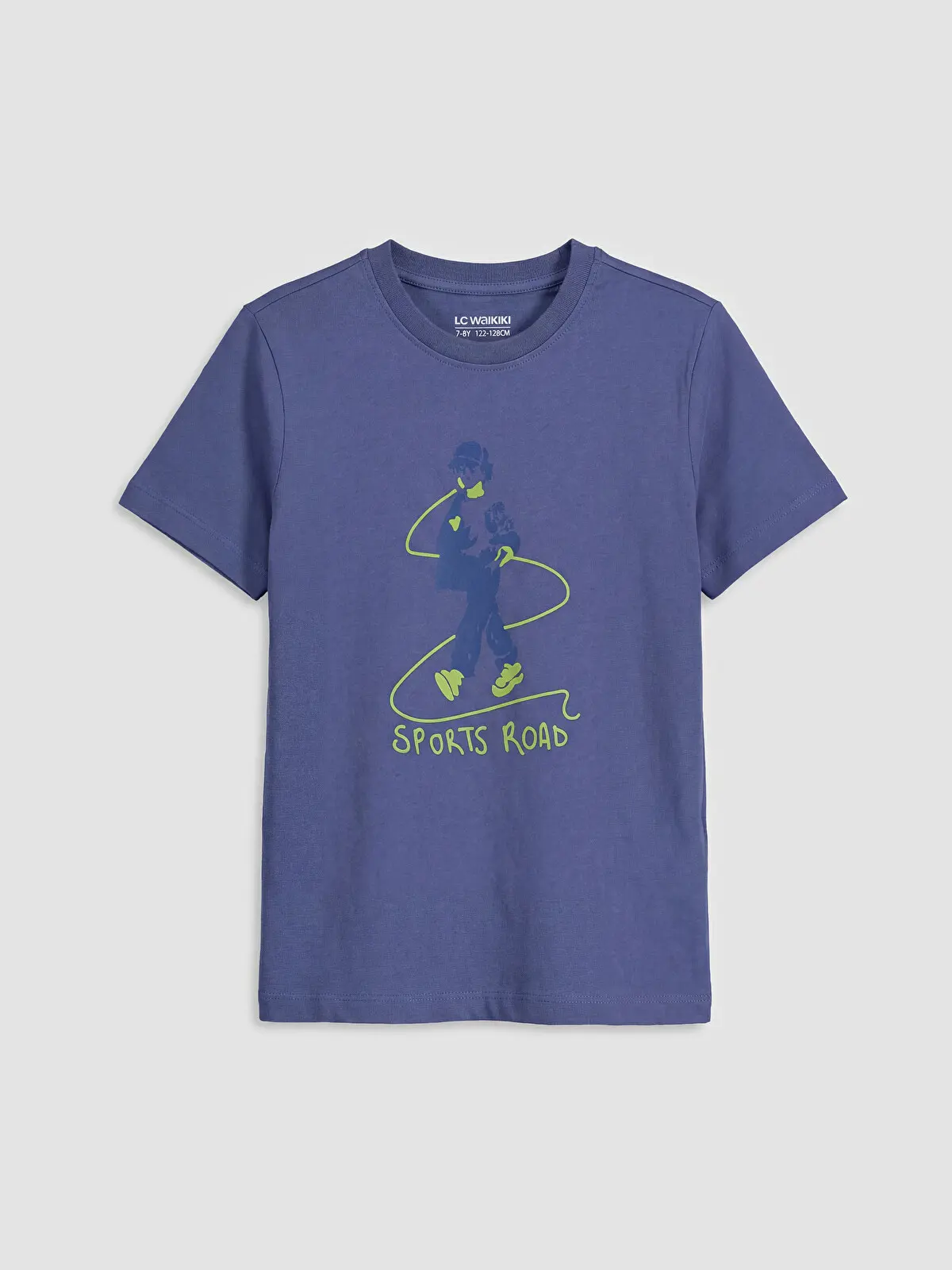 S6JR55Z4-HMX_1 LC WAIKIKI Purple Printed Boys' T-Shirt - Image 1
