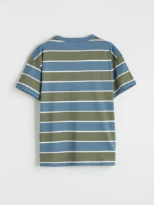 LCW Kids Indigo Crew Neck Striped Boys' T-Shirt - Image 4