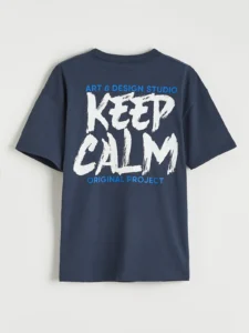 LCW Kids Navy Blue Crew Neck Boys' Printed T-Shirt - Image 5