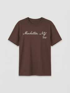 LCW Kids Brown Manhattan Printed Crew Neck Boys' T-Shirt - Image 2