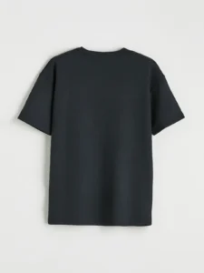 LCW Kids Anthracite Boys' Printed Soft Touch T-Shirt - Image 3