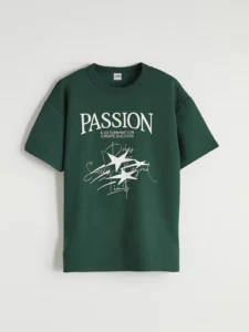 LCW Kids Green Printed Boys' Soft Touch T-Shirt - Image 2