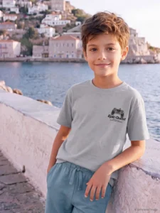 LCW Kids Gray Printed Boys' T-Shirt
