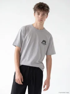 LCW Kids Gray Printed Boys' T-Shirt - Image 3