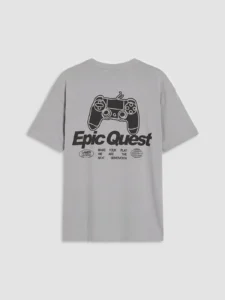 LCW Kids Gray Printed Boys' T-Shirt - Image 6