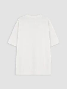 LCW Kids Ecru Crew Neck Text Printed Boys' T-Shirt - Image 5