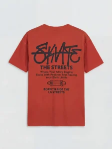 LCW Kids Orange Crew Neck Printed Boys' T-Shirt - Image 6