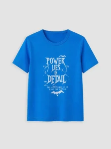 LC WAIKIKI Blue Crew Neck Printed Boys' T-Shirt