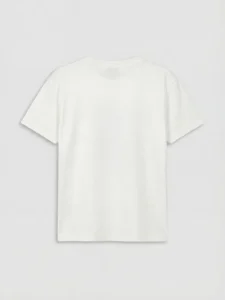 LCW Kids White Crew Neck Printed Boys' T-Shirt - Image 3