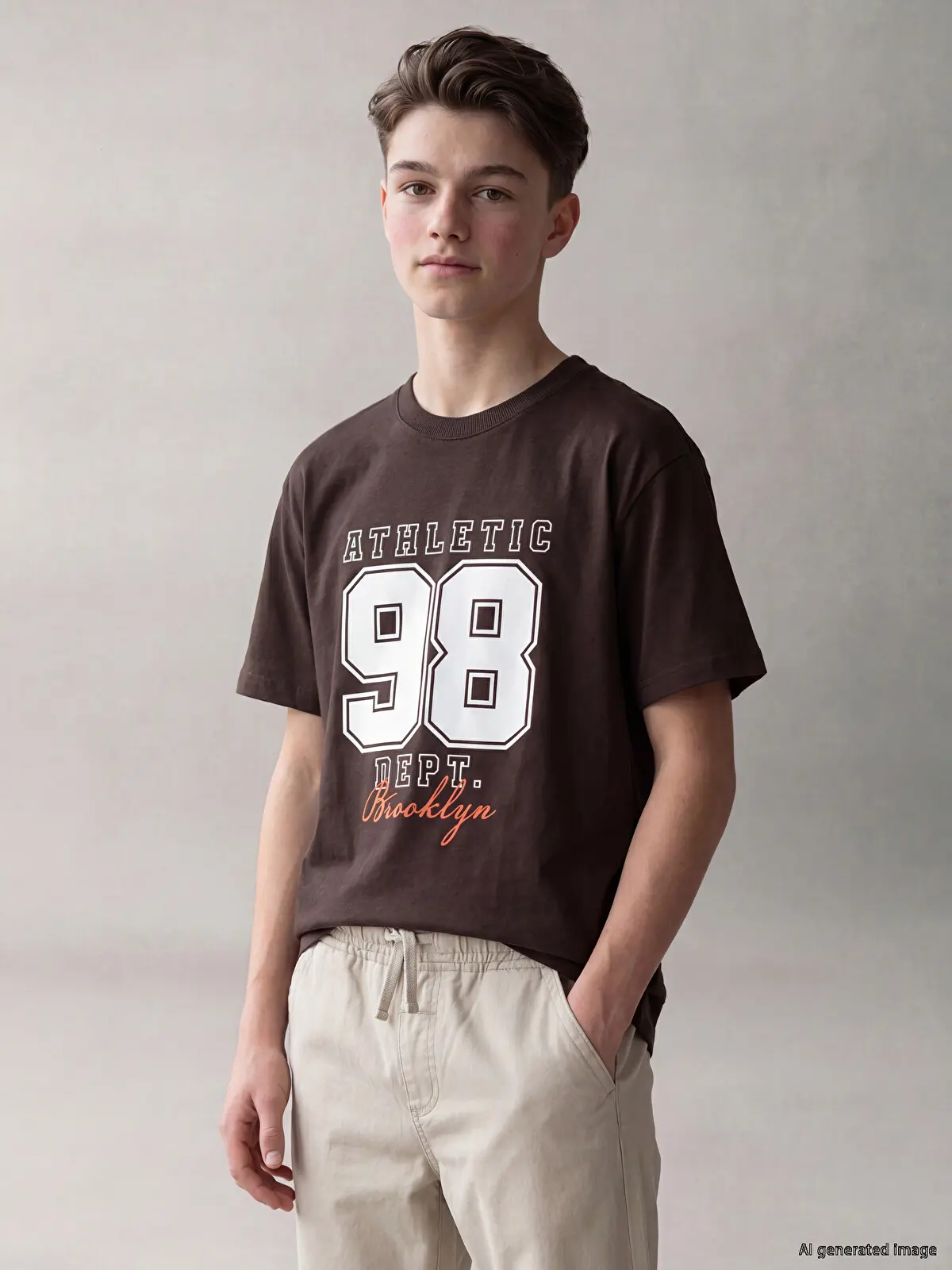 S6PY35Z4-3E1_1 LCW Kids Printed Boys' T-Shirt - Image 1