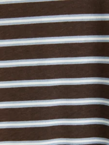 LCW Kids Brown Crew Neck Striped Boys' T-Shirt - Image 5