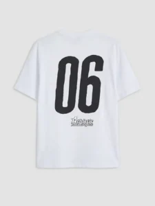 LCW Kids White Crew Neck Printed Boys' T-Shirt - Image 5