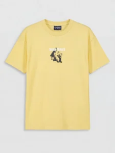 LCW Kids Yellow Crew Neck Printed Boys' T-Shirt - Image 3