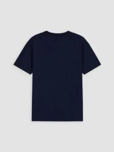 LCW Kids Navy Blue Crew Neck Slogan Printed Boys' T-Shirt - Image 5