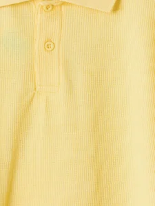 LCW Kids Yellow Polo Shirt Collar Boys' T-Shirt - Image 4