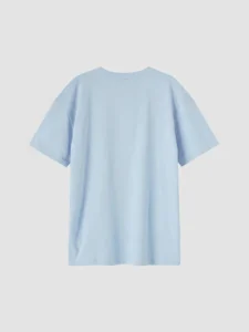 LCW Kids Blue Crew Neck Embroidered Boys' T-Shirt - Image 3