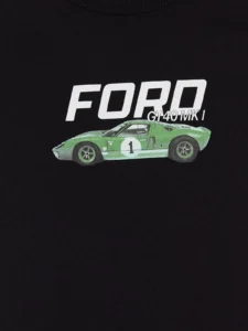LCW Kids Black Crew Neck Ford Printed Boys' T-Shirt - Image 4