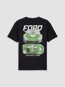LCW Kids Black Crew Neck Ford Printed Boys' T-Shirt - Image 5