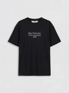 LCW Kids Black New York Printed Boys' T-Shirt - Image 3