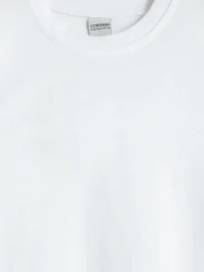 LCW Kids White Crew Neck Boys' T-Shirt - Image 4