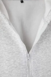 Trendyol Curve Kar Melange Hooded Oversized Crop Length Plus Size Sweatshirt - Image 3
