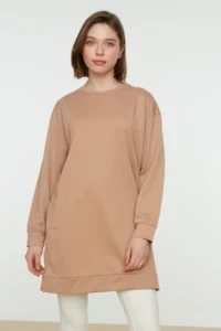 Trendyol Modest Black-Nude 2 Sets Paket Crew Neck Basic Knitting Sweatshirt - Image 2
