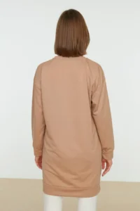 Trendyol Modest Black-Nude 2 Sets Paket Crew Neck Basic Knitting Sweatshirt - Image 6