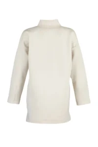 Trendyol Modest Stone Oversized Zipper Detailed Scuba Knitting Sweatshirt - Image 8