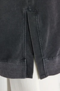 Trendyol Modest Anthracite Washable Side Slit Detailed Oversized Knitting Sweatshirt - Image 5