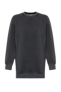 Trendyol Modest Anthracite Washable Side Slit Detailed Oversized Knitting Sweatshirt - Image 7
