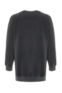 Trendyol Modest Anthracite Washable Side Slit Detailed Oversized Knitting Sweatshirt - Image 8